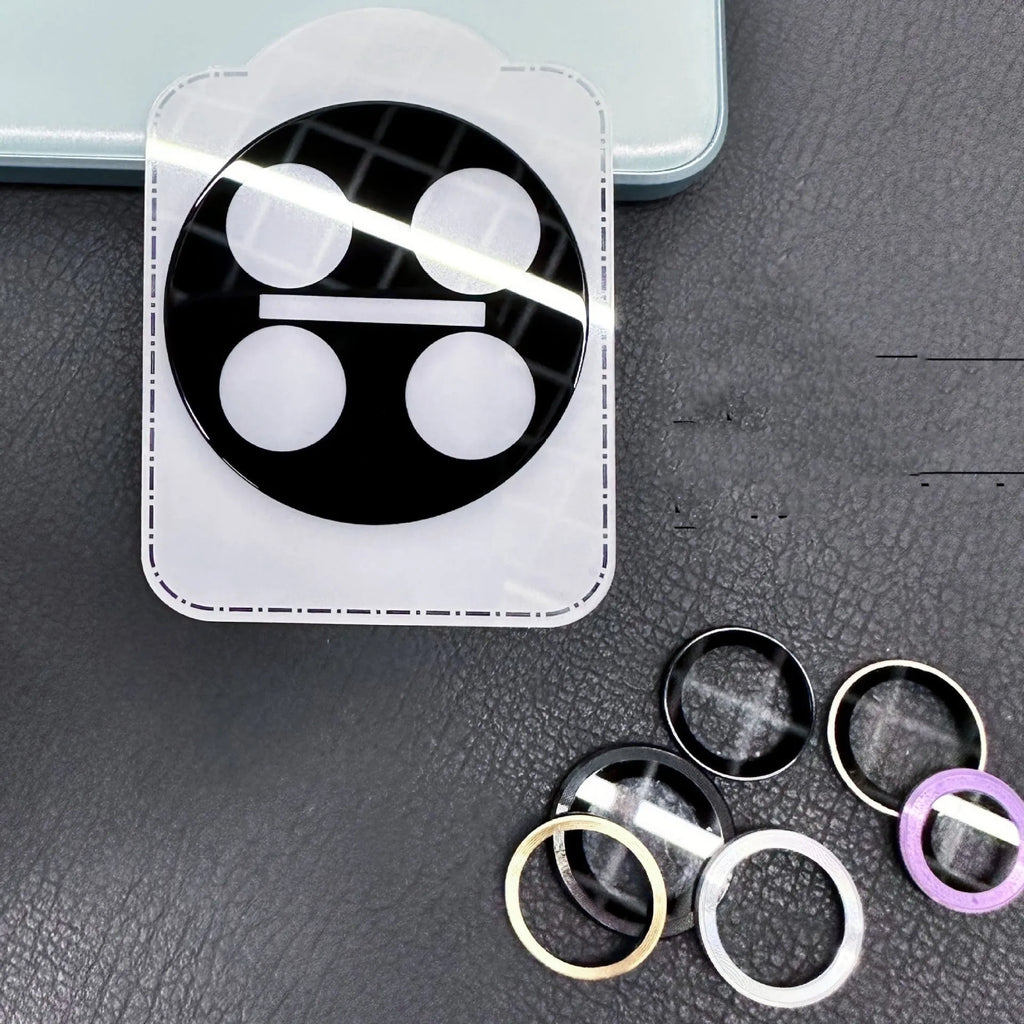 Tempered glass lens protector with black ring for OnePlus 12, Find N3, and OnePlus 11 phones.