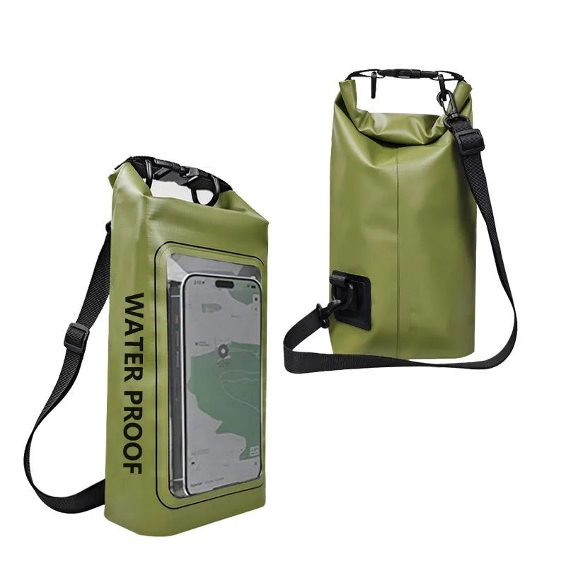 2L crossbody waterproof PVC bag for mobile phones in multiple colour options