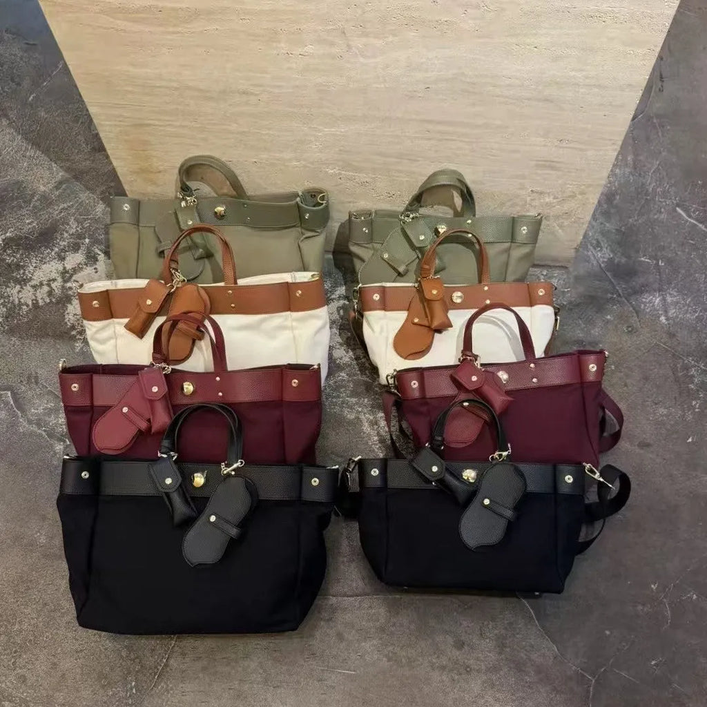 Genuine leather high canvas crossbody bag with soft cowhide texture in wine red colour