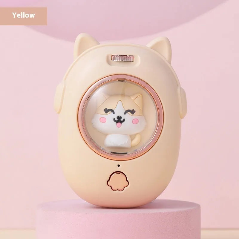 Pink and yellow ABS plastic pet comb with integrated laser toy function for cats and dogs