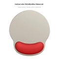 Silicone mouse mat with wrist support pad in gradient blue-black colour pattern