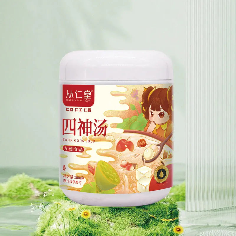 Box of children's spleen and stomach herbal tea decoction showing twelve 100ml bags with traditional Chinese medicine ingredients