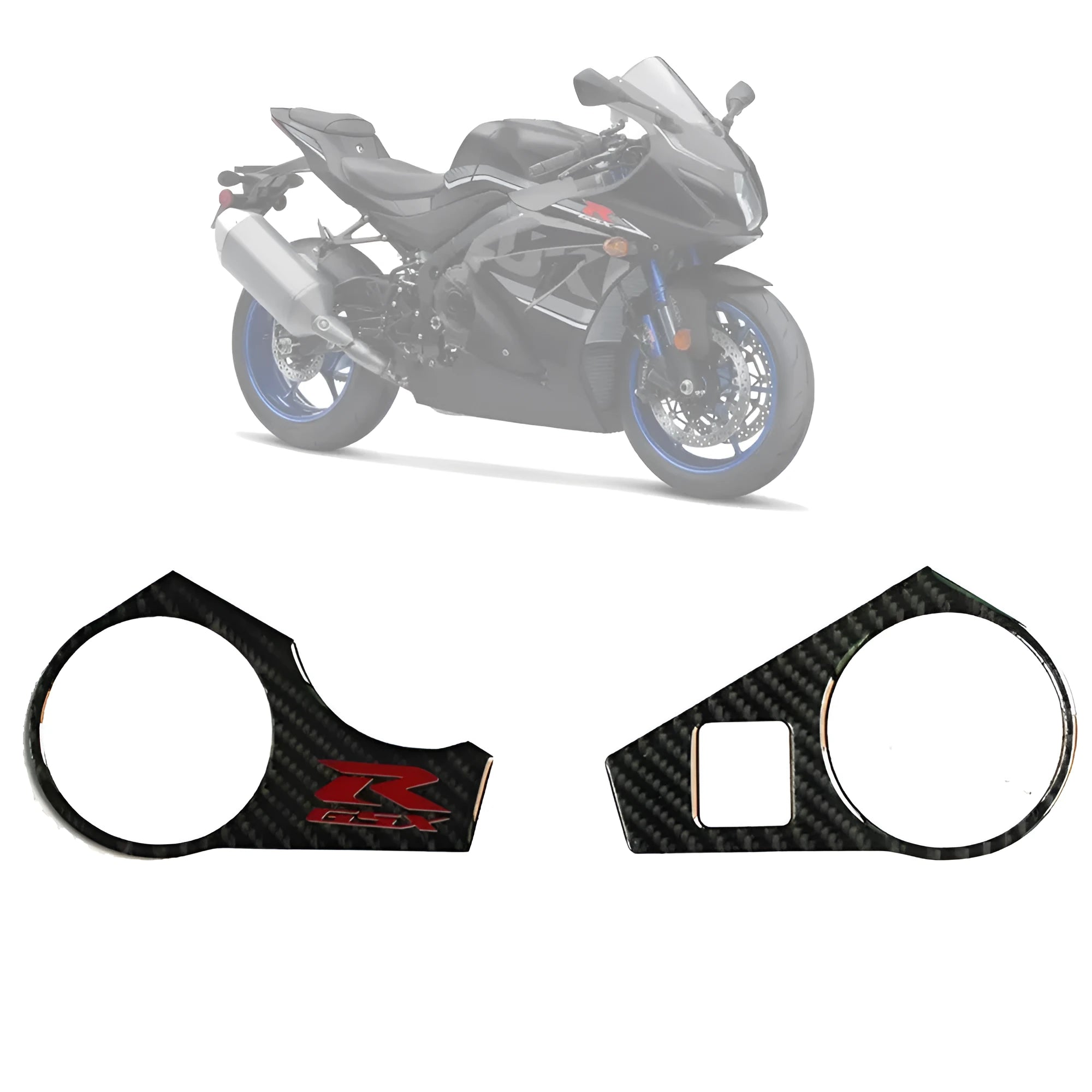 Black carbon fibre pattern motorcycle sticker for SUZUKI GSXR1000 L1 fairing