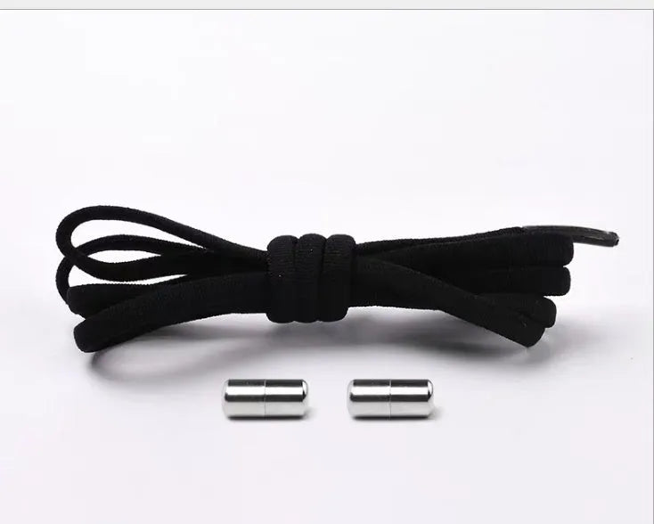 Lazy Laces no-tie elastic shoelaces with metal buckle, 105cm length, multiple colours