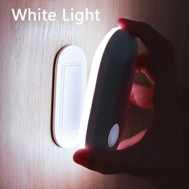Human induction home light with magnetic base showing back lighting ring design for soft illumination