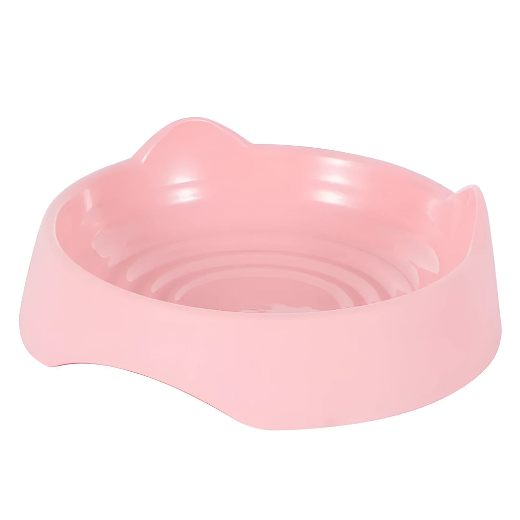 Blue ceramic dog slow feeder bowl with maze pattern for large breed dogs.