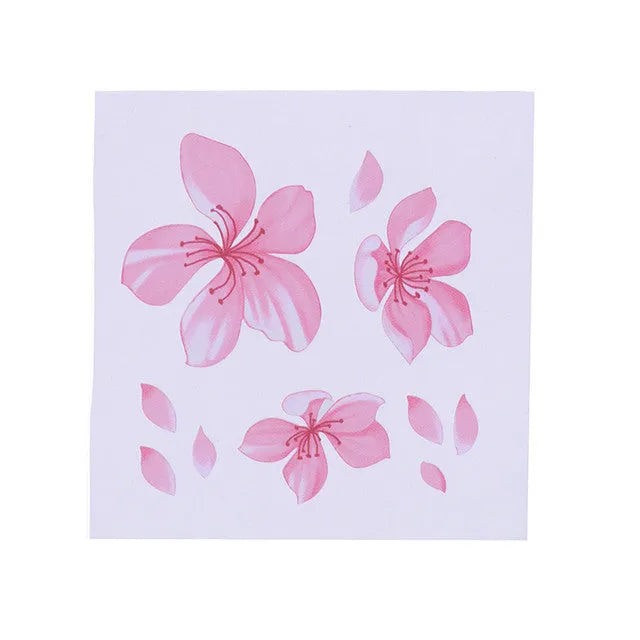 Cherry blossom flower car sticker on vehicle window showing two size options