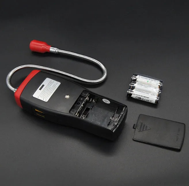 AS8800L portable flammable gas detector with LED alarm lights displaying on front panel