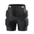 Black spandex hip protection pads with NBR foam for roller skating and skateboarding safety