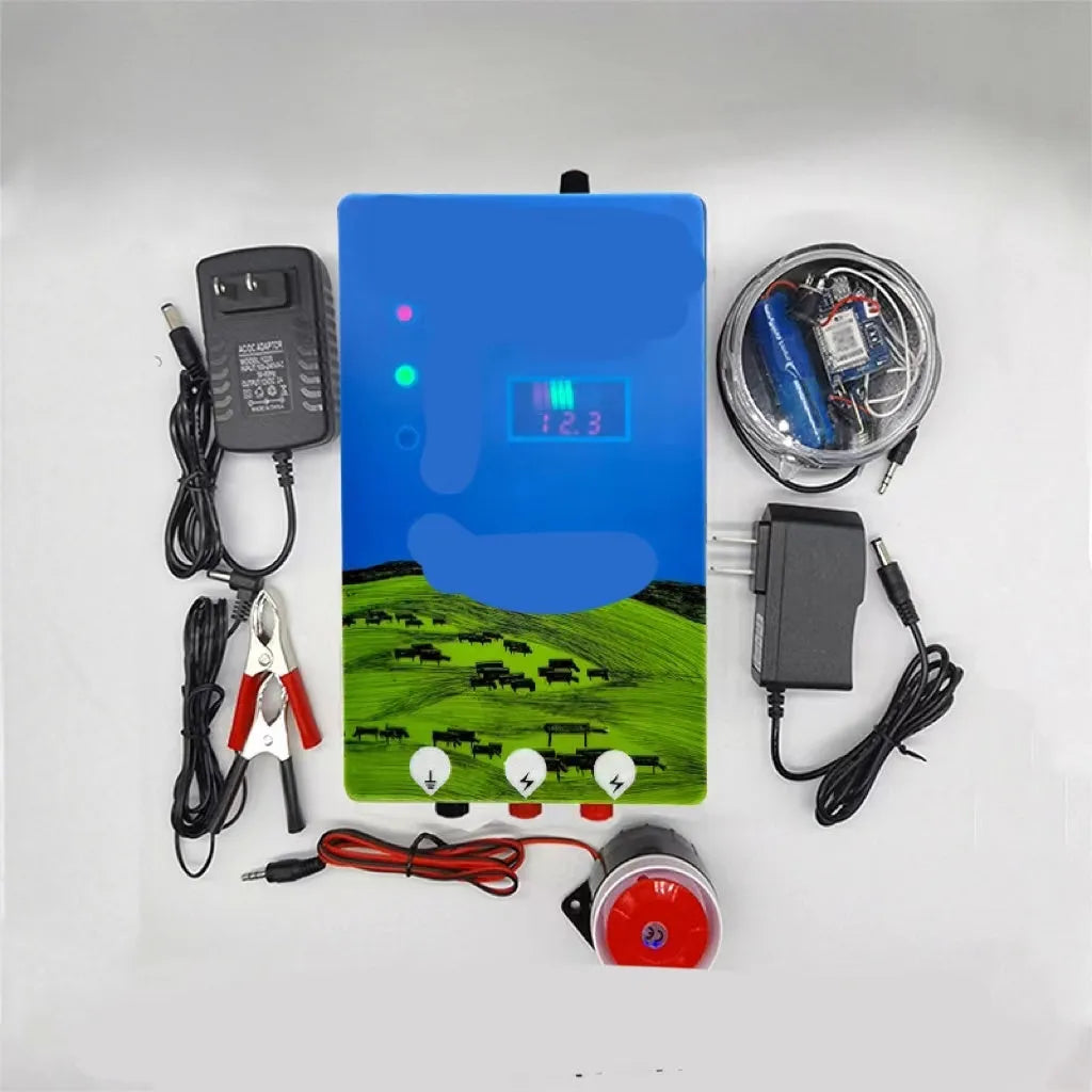 Pasture electronic host high voltage pulse breeding grid fence full set with alarm monitor