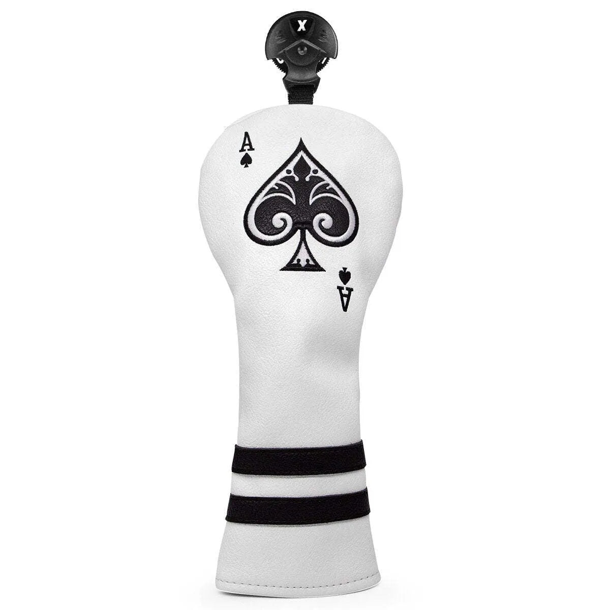 A PU golf putter sleeve shown in one of three available colours, designed to cover and protect a putter head.