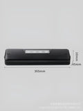 Black automatic vacuum sealer machine for household food preservation and item storage protection