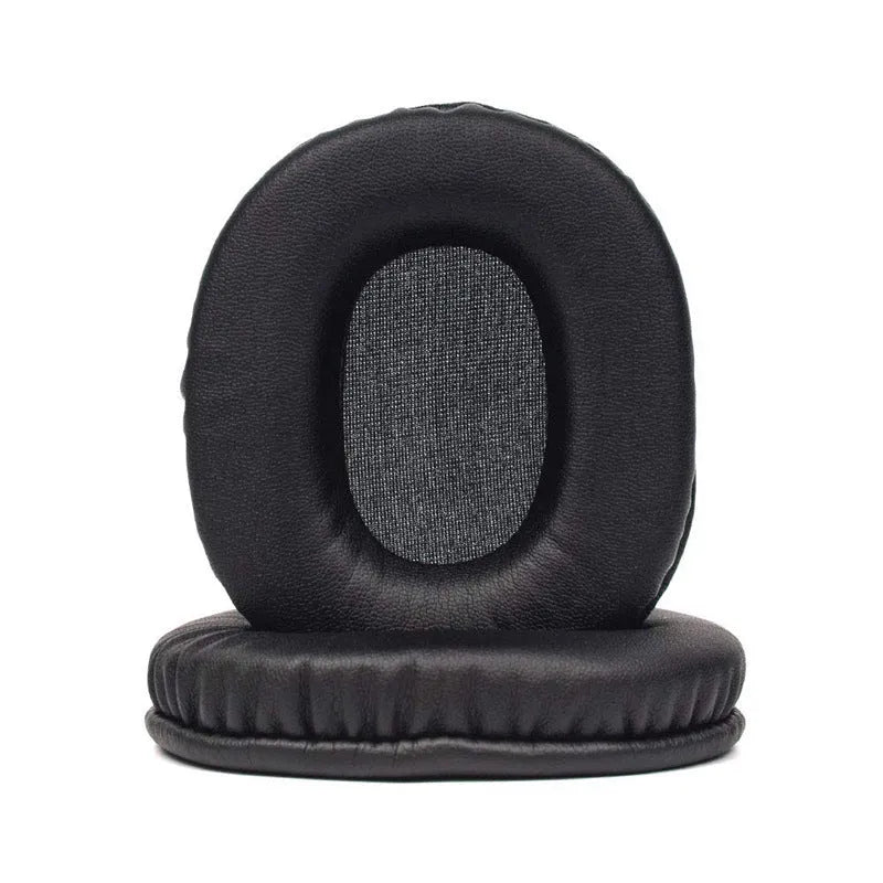 Black PU leather replacement earmuff covers for Sony MDR-1R headphones