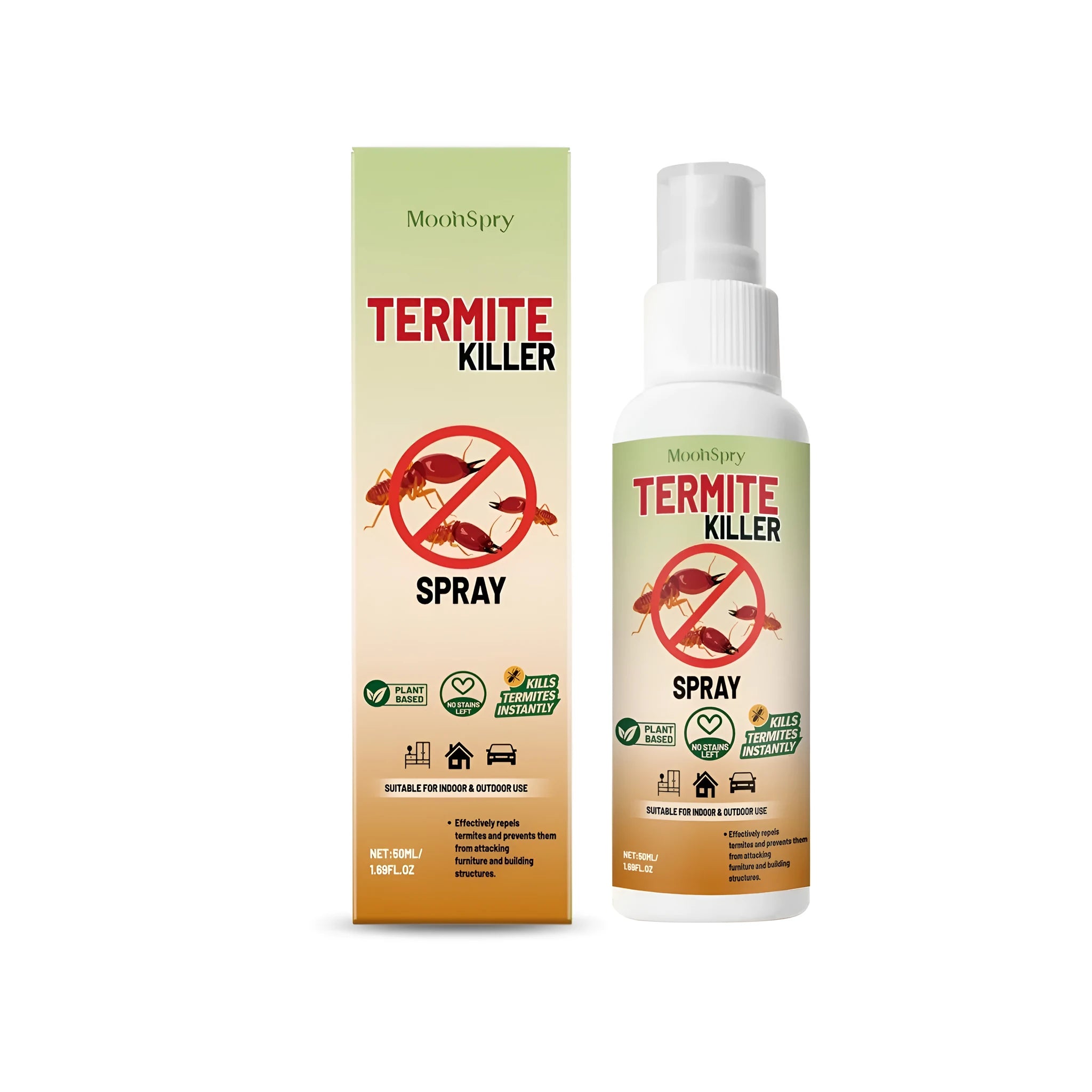 50ml termite killer ant repellent spray bottle with spray nozzle