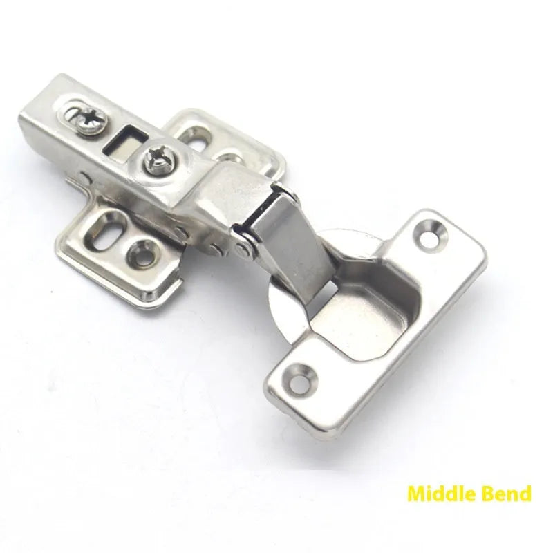 761 hydraulic cabinet hinge with nickel plating showing three bend specifications