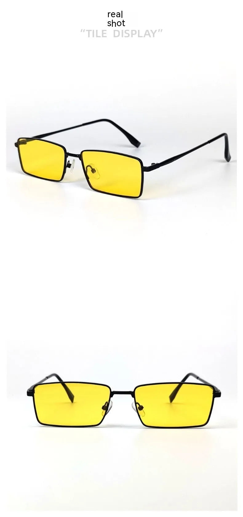 Night Super Clear Yellow Film Men's Sunglasses for driving and fishing, simple style, night vision goggles colour