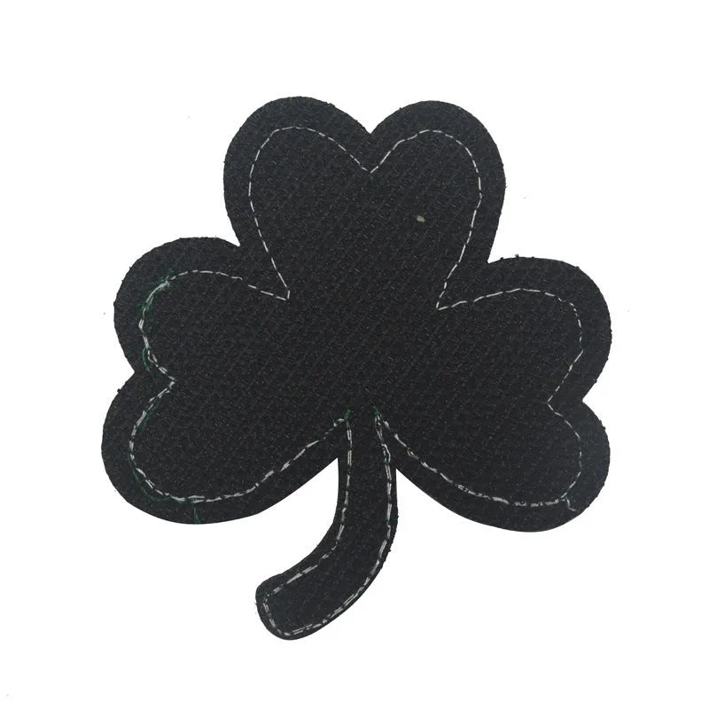 Embroidered fabric badge with hook and loop backing in various colour designs for industrial textile use