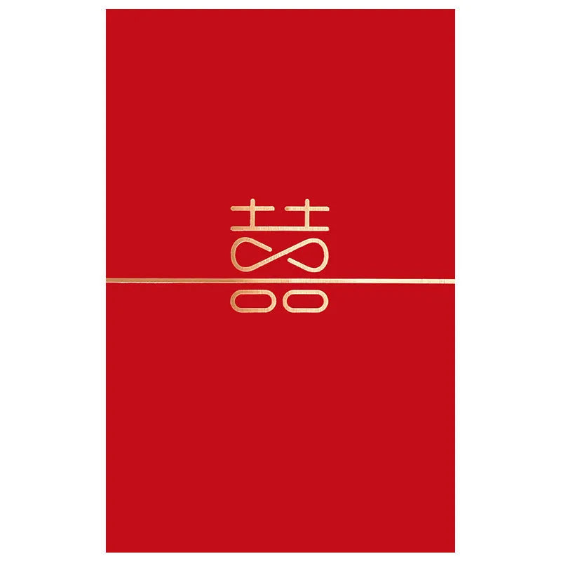 Assorted mini red packets for wedding lucky money in Chinese style paper design with seal closure