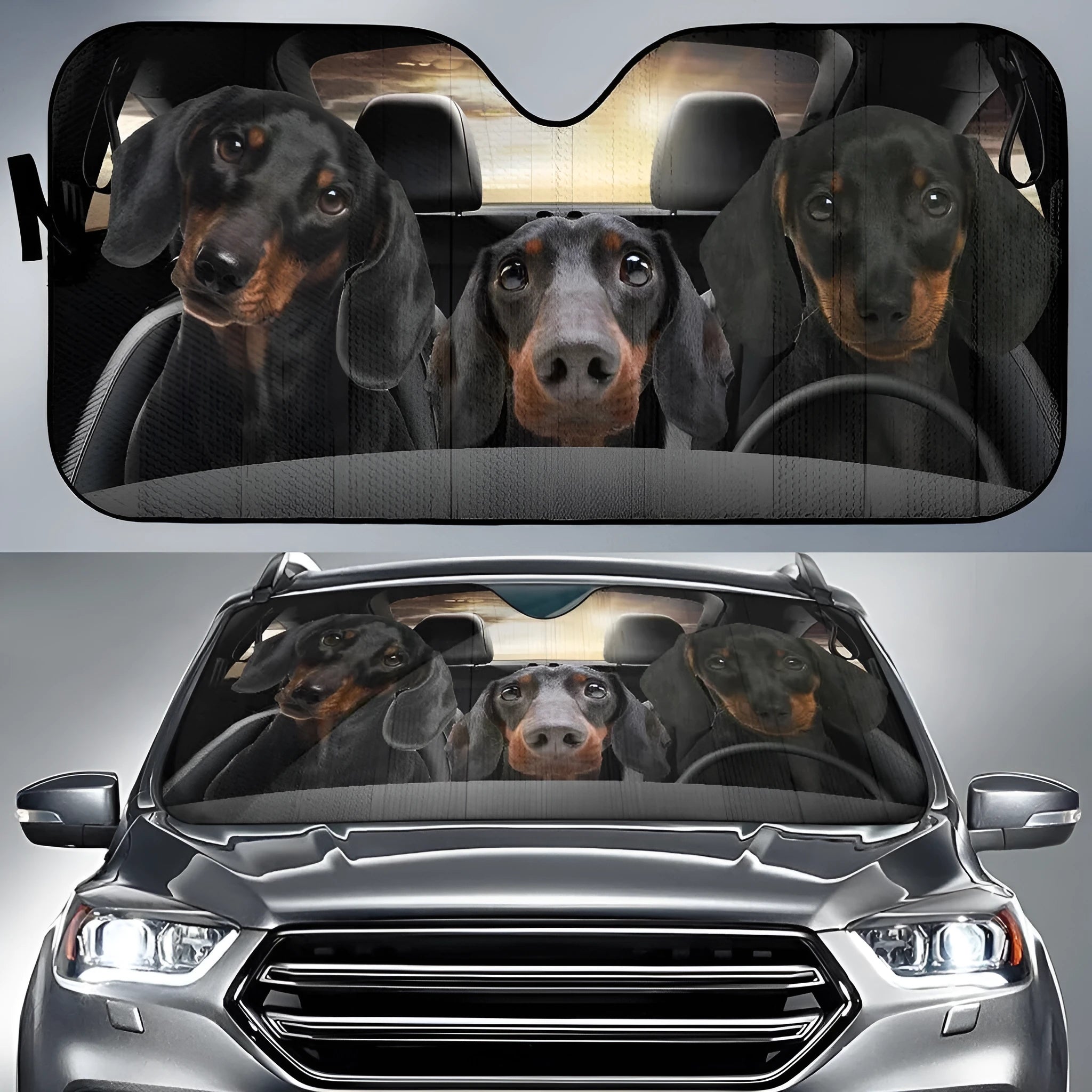 Universal car snow protection cover with aluminum foam fabric for windscreen frost prevention
