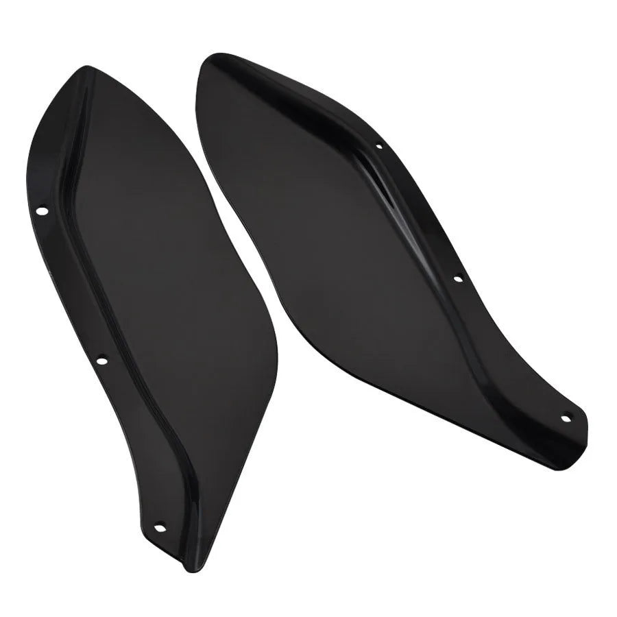 Pair of Harley-Davidson motorcycle side wing head covers in ABS plastic for Touring models