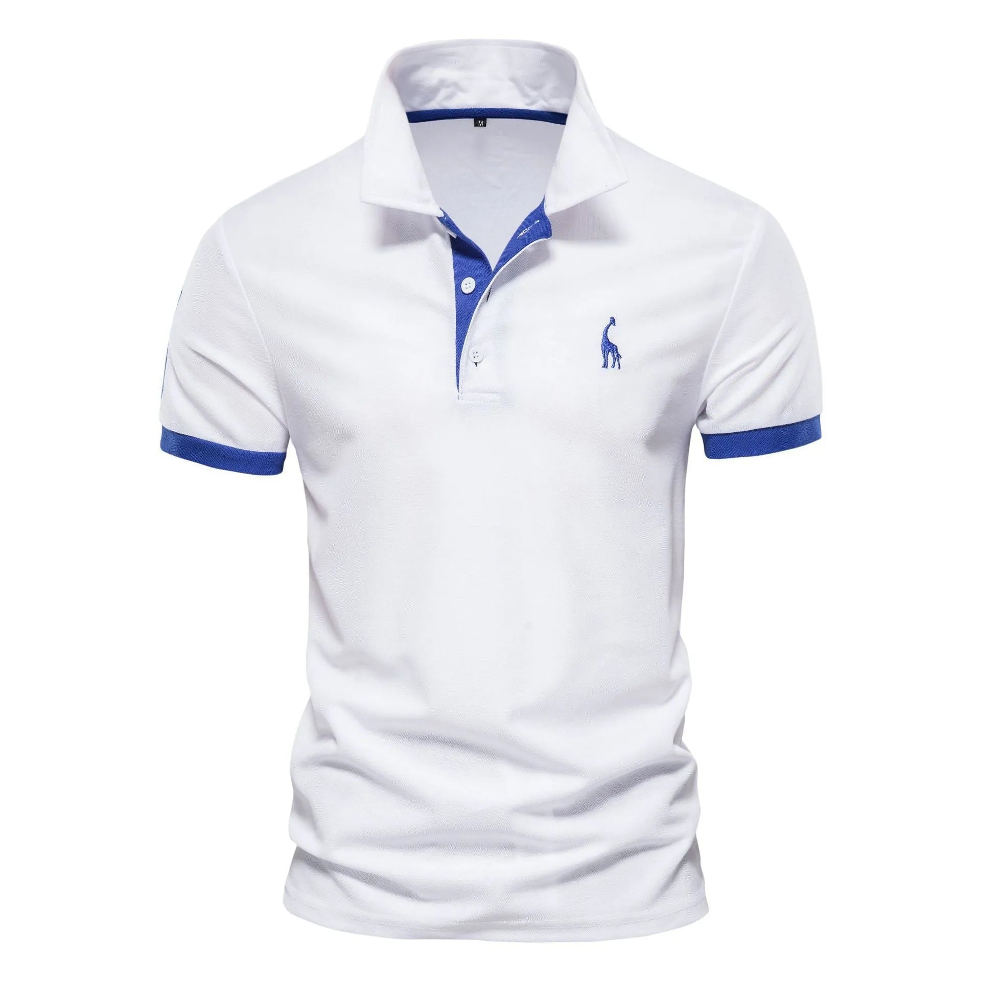 Men's slim fit T-shirt with embroidered deer design in multiple colour options