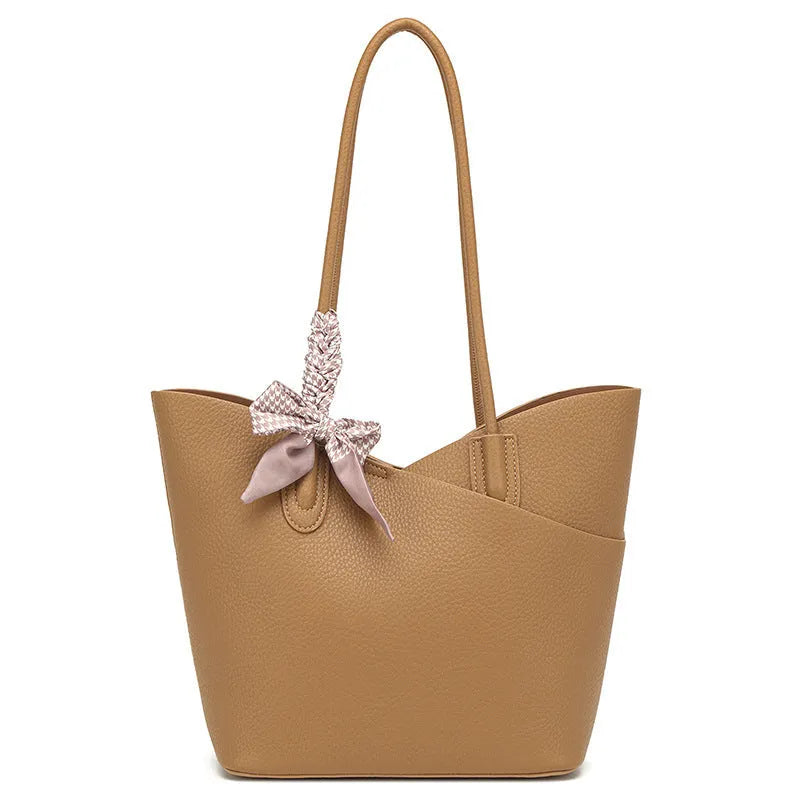 PU leather casual shoulder handbag in vertical square shape with sewing line detail in multiple colours
