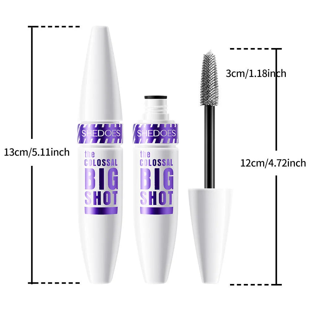 White waterproof sweat-proof quick-drying mascara with curling effect, 10ML net content