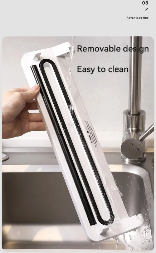 Black automatic vacuum sealer machine for household food preservation and item storage protection