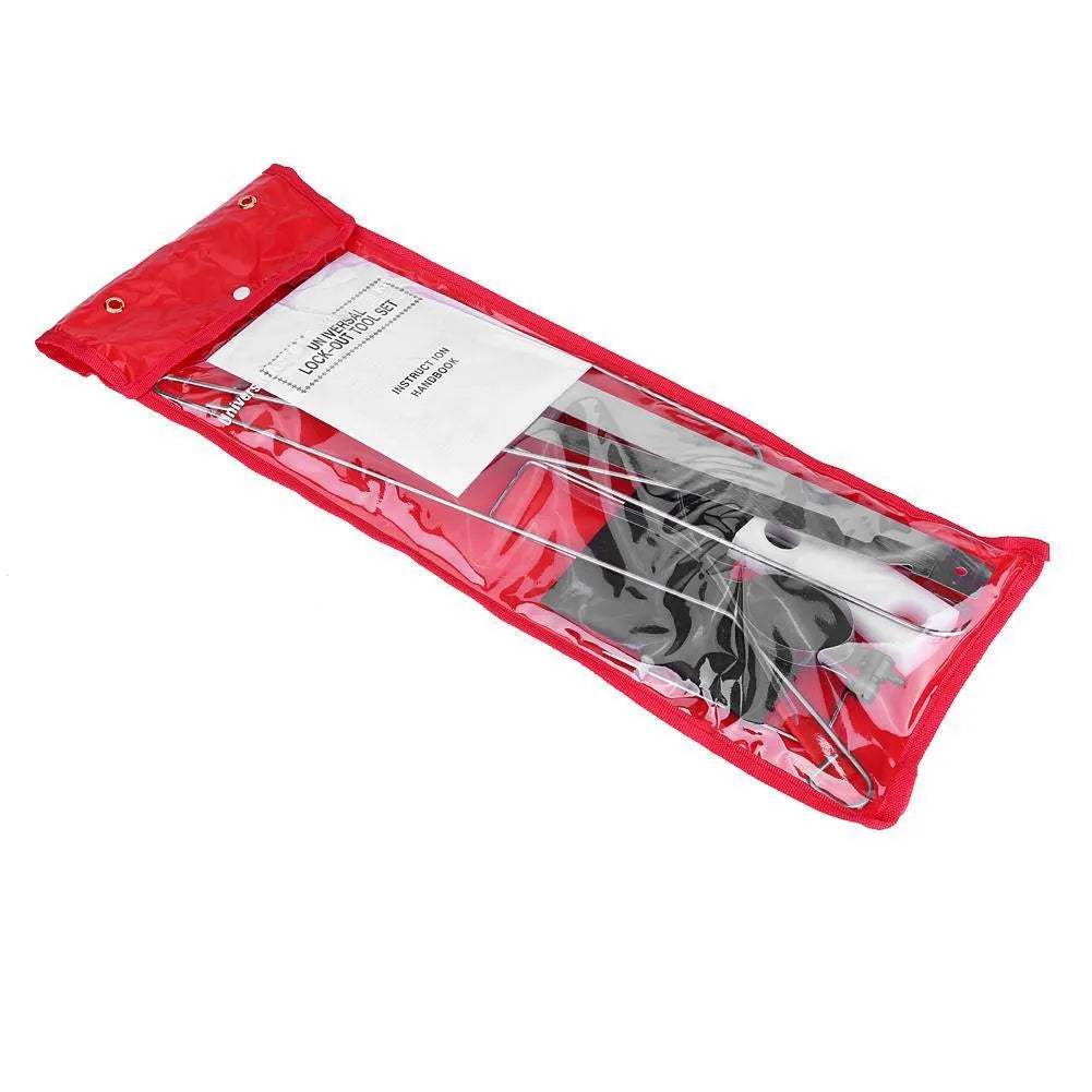 9-piece automotive maintenance tools set with pump wedge and plastic wedges