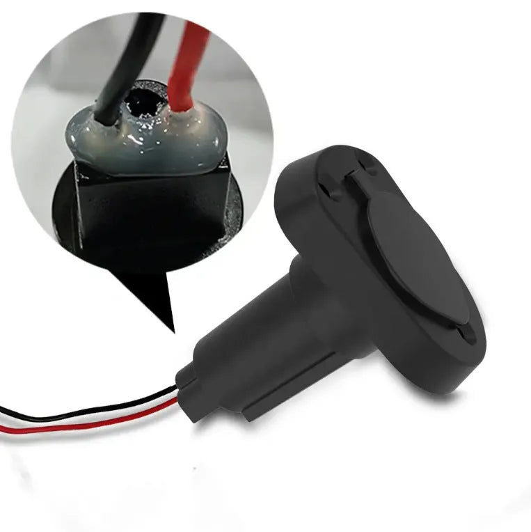 Yacht anchor light ring lamp socket with stainless steel pole and ABS plastic body