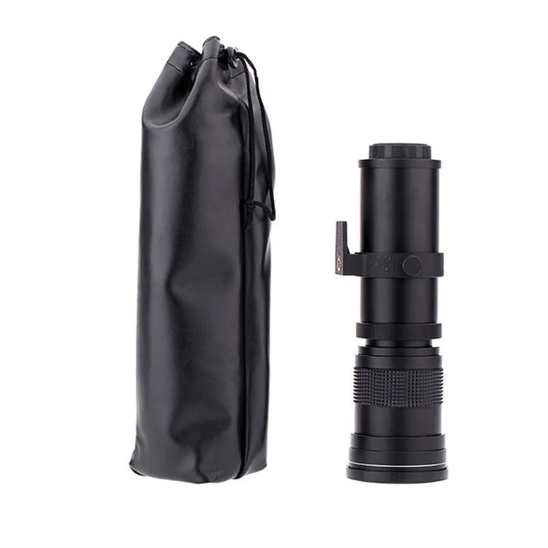 420-800mm manual zoom lens adapter with 67mm filter thread for full-frame cameras