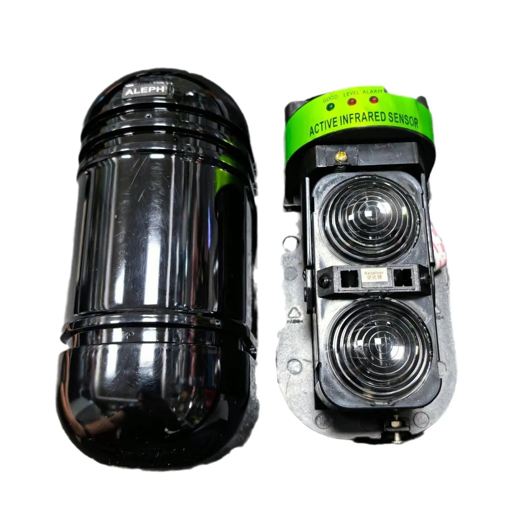 Black 2-beam infrared security detector for anti-theft alarm systems