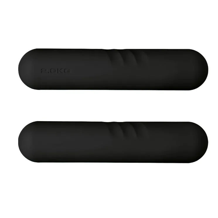 A hand-drawn silicone-grip dumbbell stick in various colours with selectable weight options.