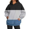 European and American ladies casual style printed hooded top in polyester, multiple colours and sizes available