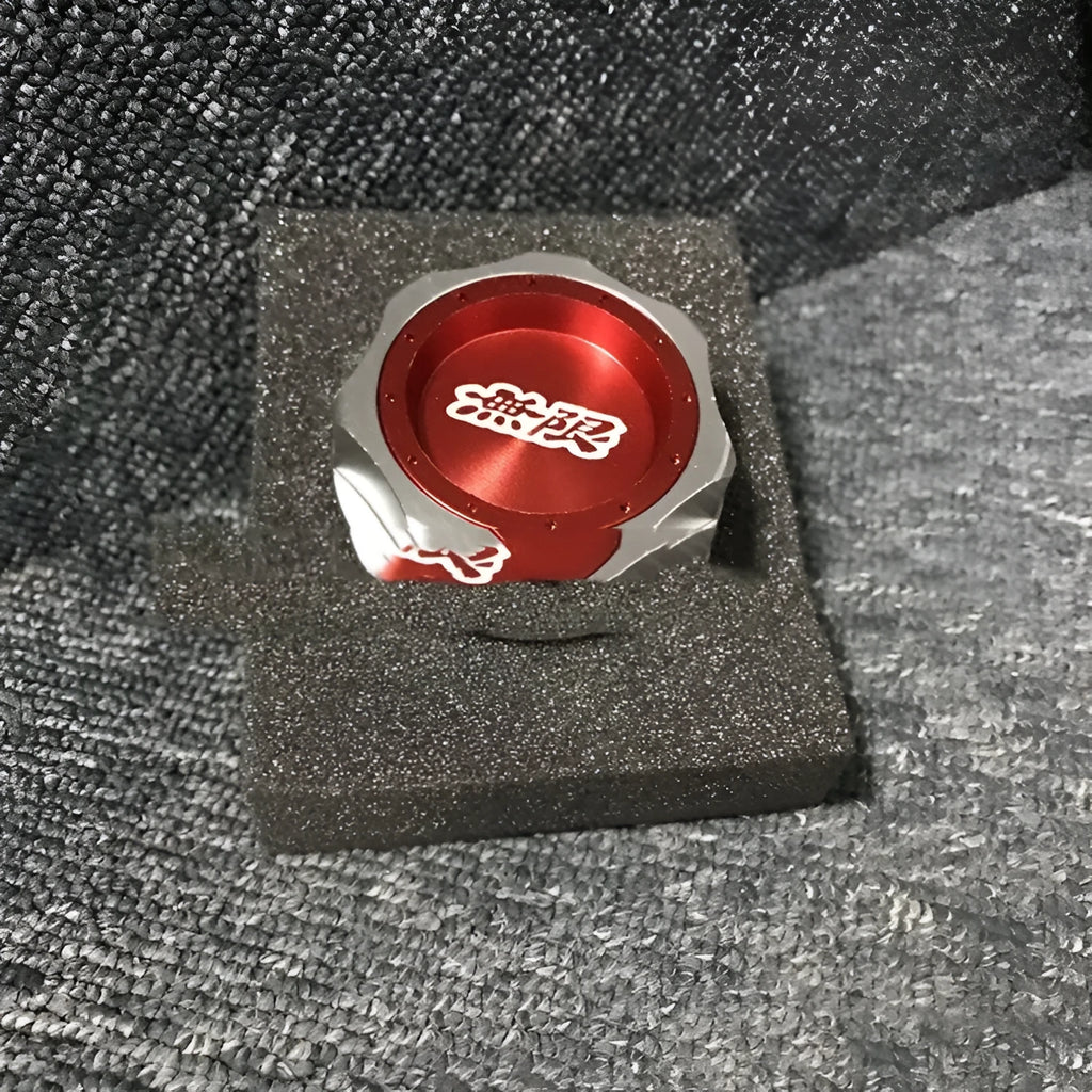 Aluminium alloy oil filter cap for Honda in red, blue, silver, black, purple, gold colours.