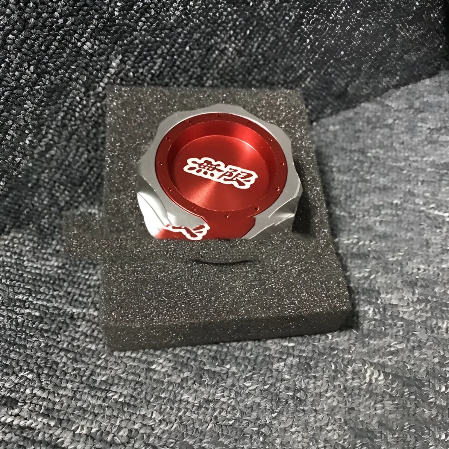Aluminium alloy oil filter cap for Honda in red, blue, silver, black, purple, gold colours.