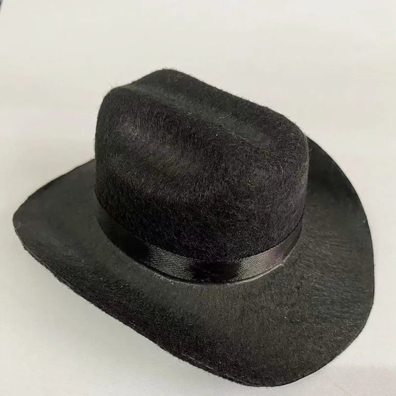 British cowboy hat for dogs and cats with decorative trim options