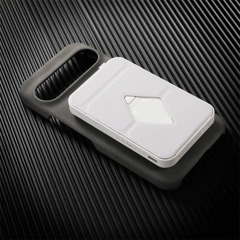 Magnetic lambskin phone case for Google Pixel, anti-fall back cover in black with soft skin feeling finish