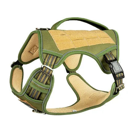 Tactical Oxford cloth chest strap for search and rescue working dogs in camouflage colours