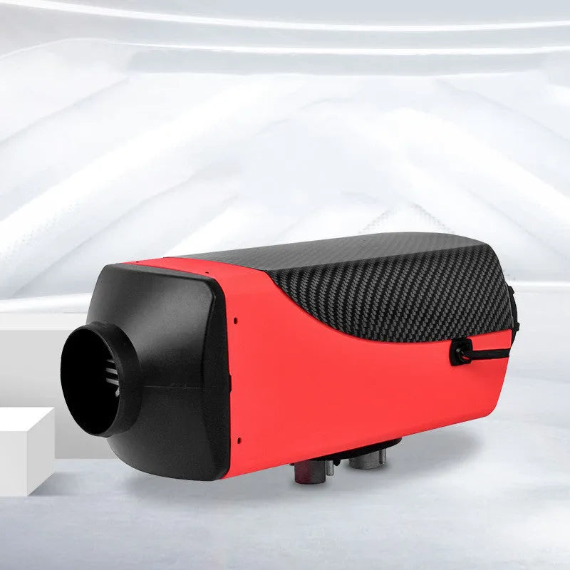 Diesel air heater system with fuel tank and installation components for vehicle cabin heating