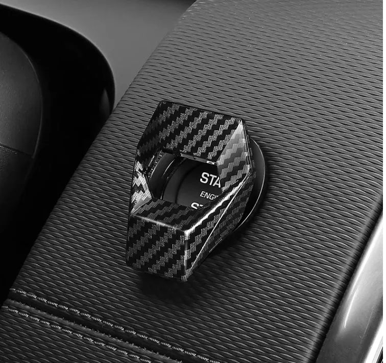 Aluminium alloy decorative stickers for car steering wheel buttons in brushed red, silver, and blue colours