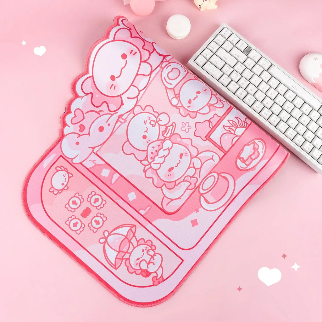 Hexagonal Dragon Doll anime design large mouse pad measuring 75cm wide