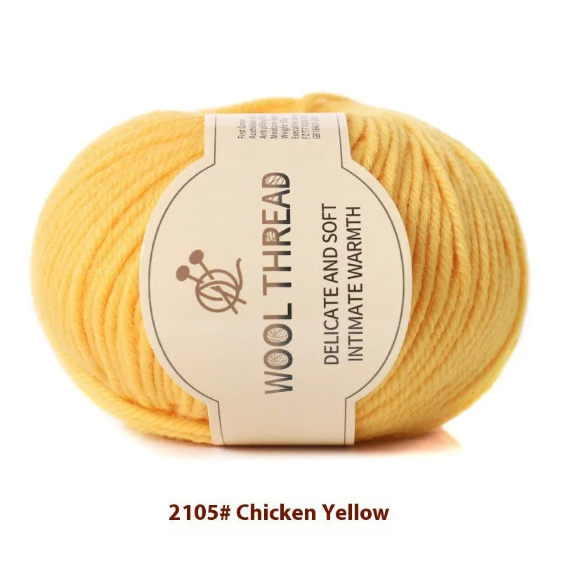 Roll of hand knitting wool yarn for baby garments in various colour options