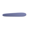 Grey and pink ABS plastic cat grooming comb with tongue-mimicking massage design