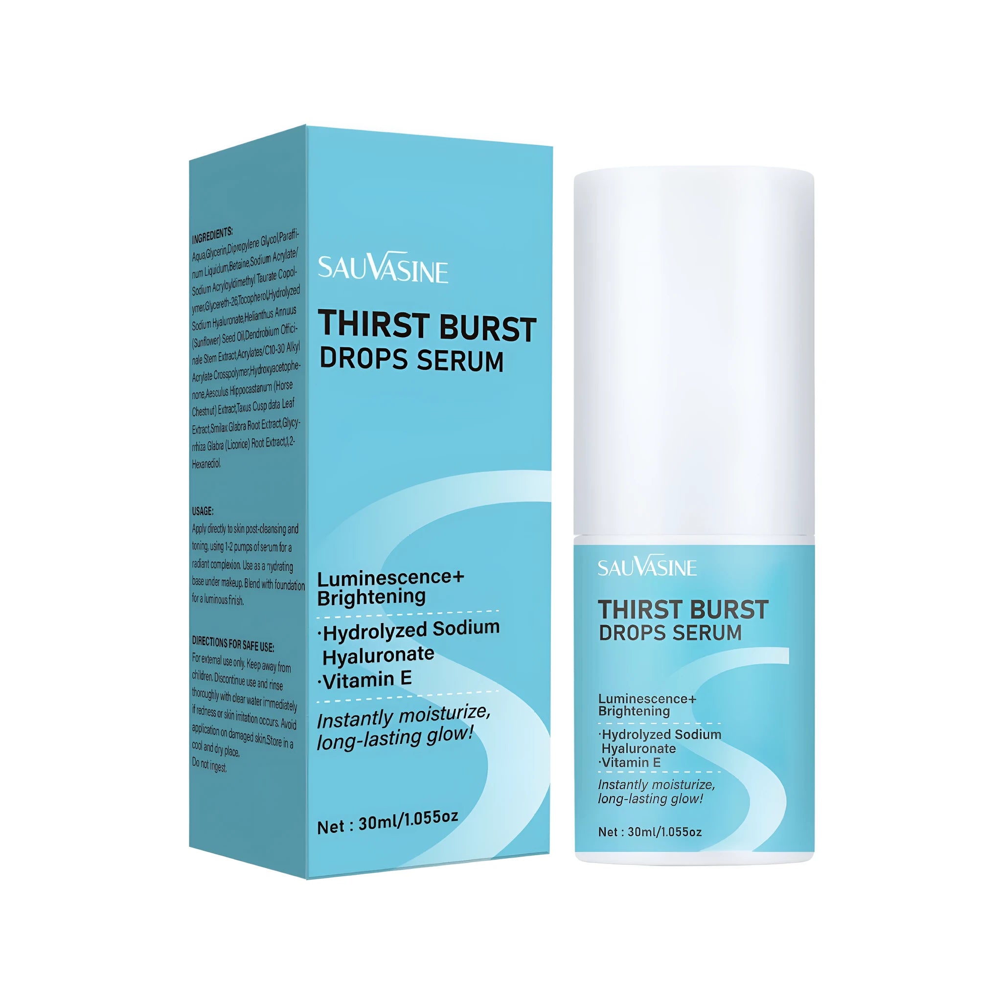 30ml Thirst Relieving Drops Moisturizing Body Care Solution bottle for blackheads and skin softening