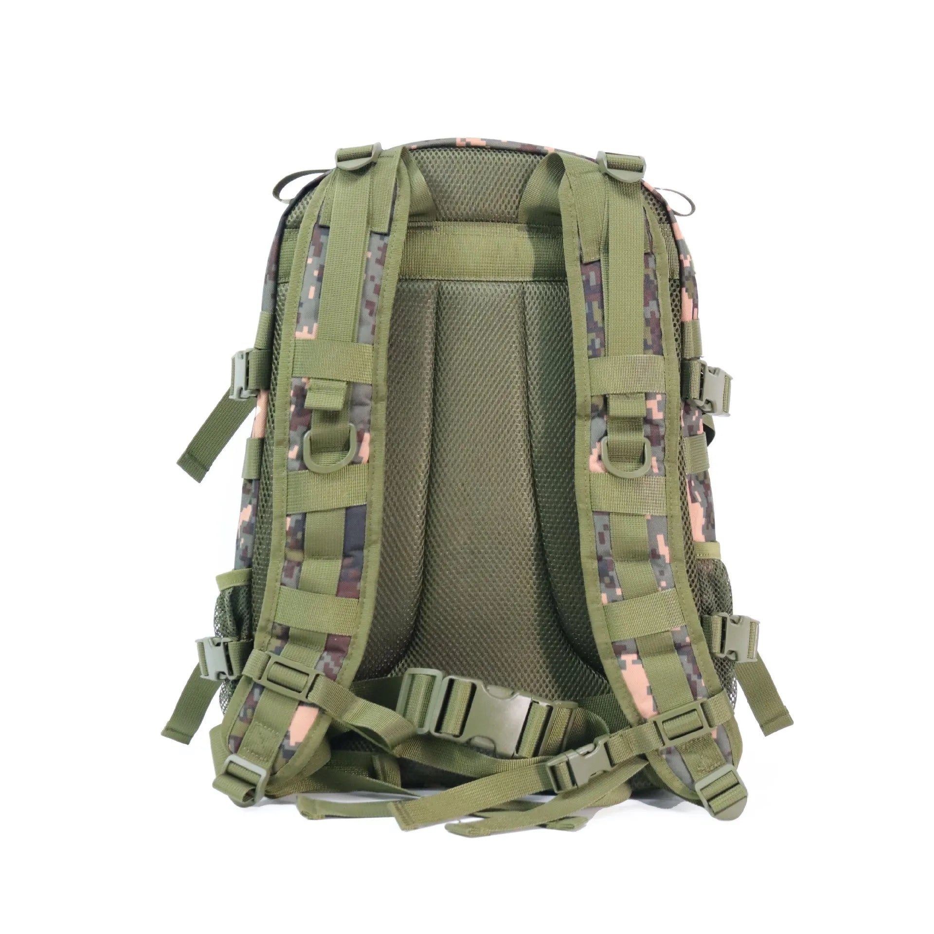 Camouflage waterproof men's rucksack made of Oxford cloth with air pillow belt, 30x15x46cm