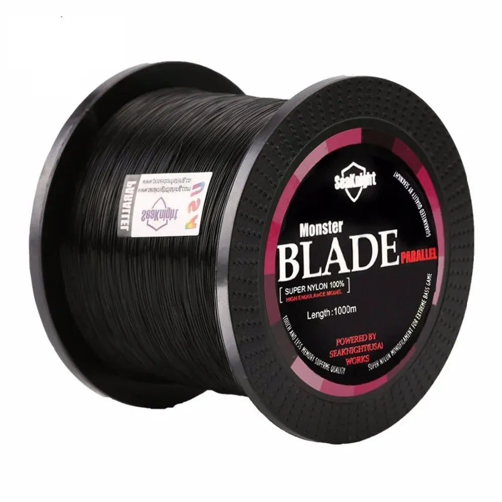Spool of Seaknight1000 nylon fishing line in various colours and diameters for main line use.