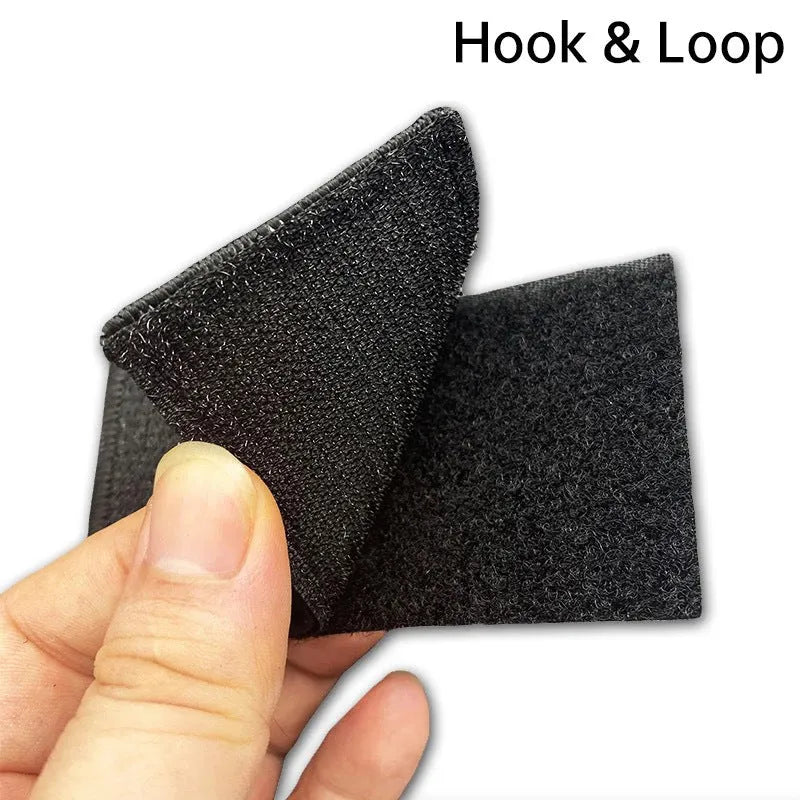 Embroidered fabric badge with hook and loop backing in various colour designs for industrial textile use