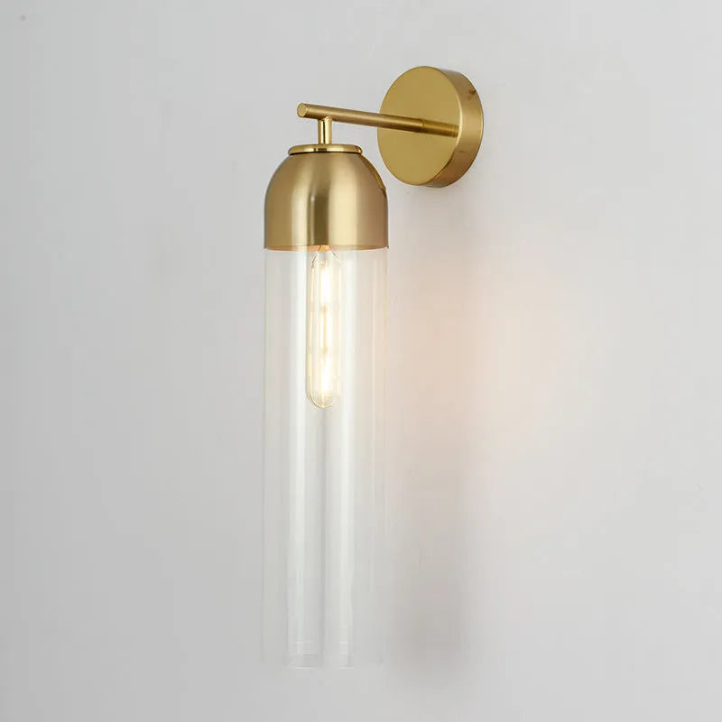 Nordic postmodern creative glass wall lamp with modern minimalist design and 10x40cm dimensions