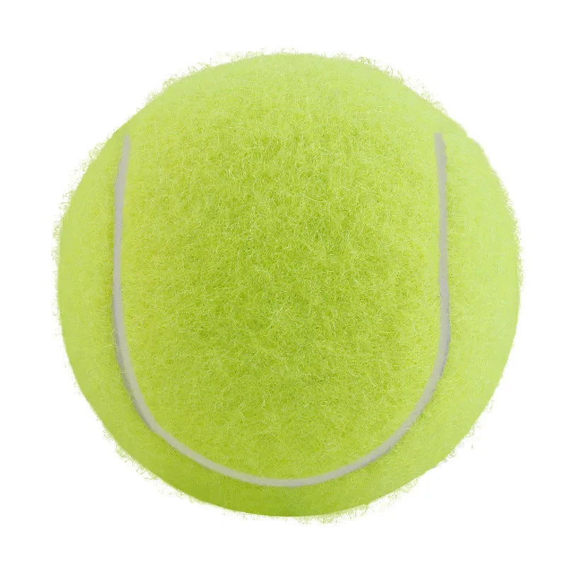 6.3 cm rubber tennis ball for dogs in assorted bright colours including pink, blue, yellow, green and orange